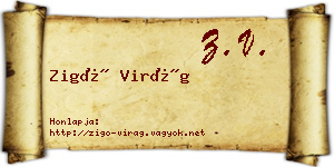 Zigó Virág névjegykártya
